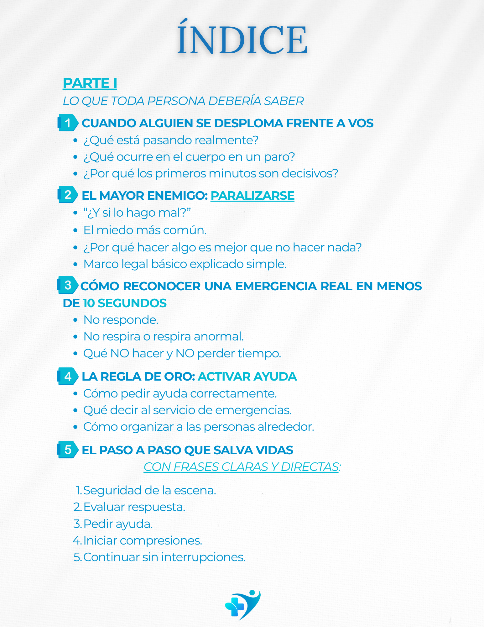 APRENDE A SALVAR UNA VIDA EN MINUTOS